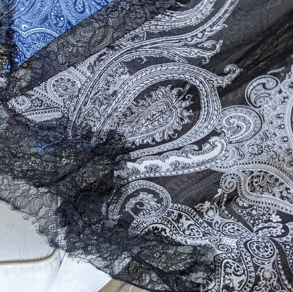 Zara Blue and Black Backless Dress - Picture 11 of 15